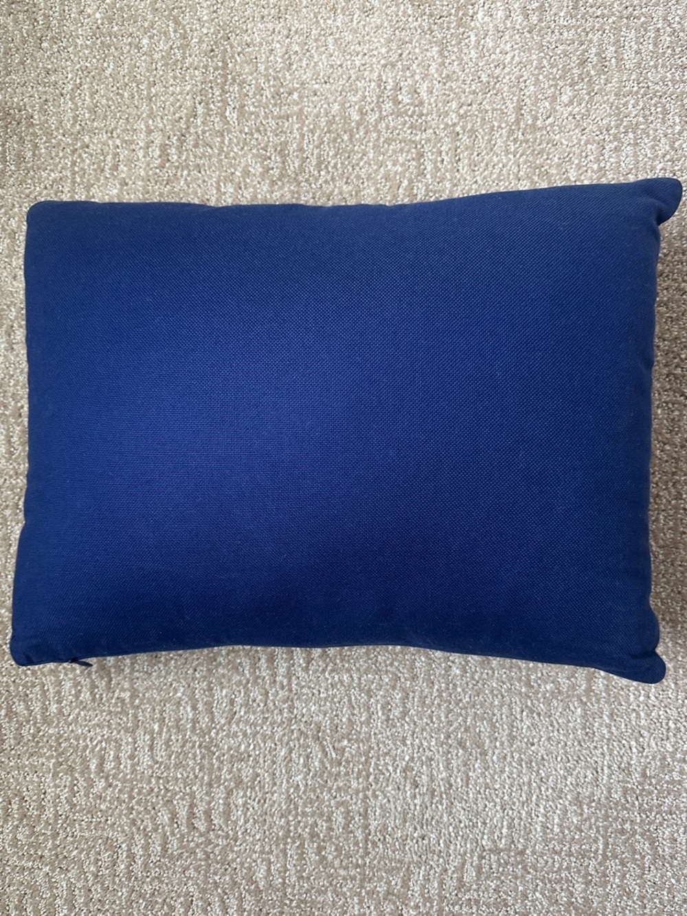 Dior Navy & Yellow Giraffe Accent Pillow with a Pop of Orange Like New - Picture 7 of 14